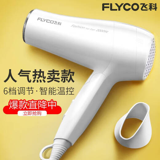 飞科吹风机家用负离子护发宿舍用学生可折叠大功率不伤发电吹风筒 绿色 博锐ph1628飞科fh6296