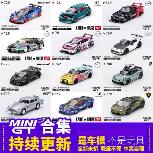 
mini gt car model TSM simulation alloy collection 164 Lamborghini Porsche Nissan GTR sports car model 679 Red Bull RB16B #11