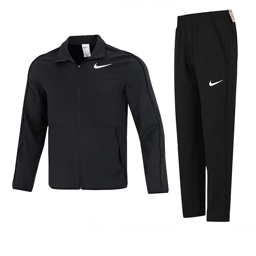 耐克（NIKE）套装男装 夏季季薄款梭织运动服立领外套夹克跑步长裤休闲裤子 DM6620-011+DM6627-010 M/170