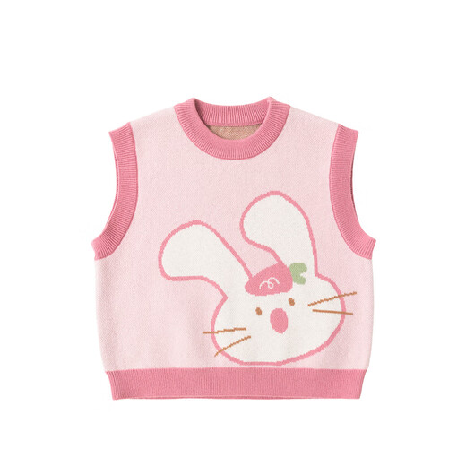 Dudu Girl Knited Vest Automn Boy Cartoon Pull sans manches