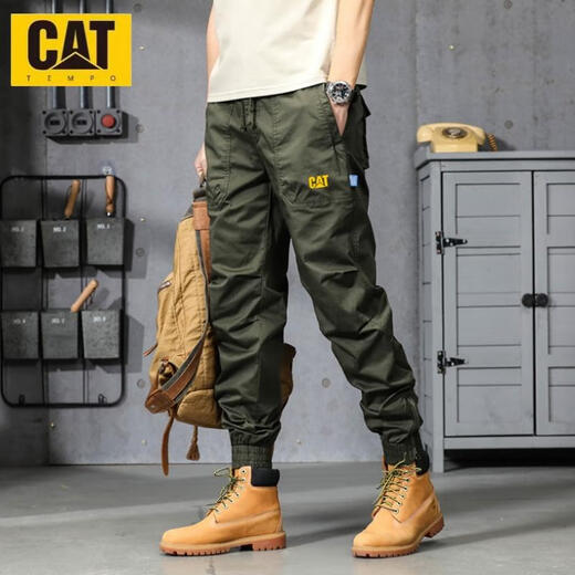 Carter (CAT) Pantalon de travail pour hommes pantalons de lavage à printemps masculins pantalons multi-sacs de coton américain en plein air 679 Noir Style régulier 28 Recommandé 90-110jin [Jin est égal à 0,5 kg]