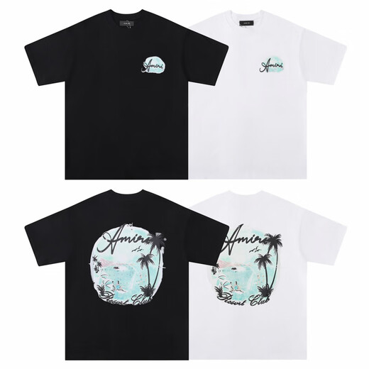 Belleza de caminata transfronteriza al por mayor am paz dove flujo de pintura graffiti letras camiseta estrellada cielo estrellado logo clásico manga corta camiseta iri 691 blanco m