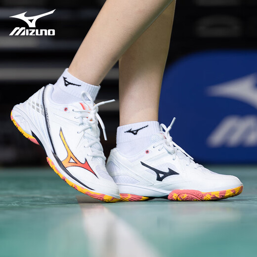 Mizuno WAVE CLAW 3 Badminton Shoes Eagle Claw 3 Generation Lightweight Flexible Fast Unisex Unisex Competition New Product Beast Tooth 2 Chixia Orange WAVE CLAW 3 New Release 36 =225mm