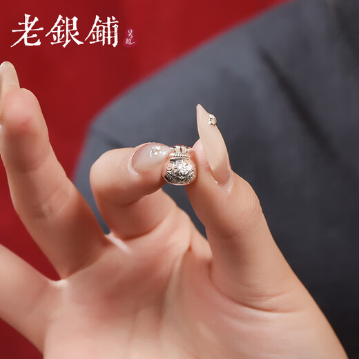 Wuyue Old Silver Shop Pure Silver Silver Products Pure Silver Fortune Purse Purse Accessories Fashionable Silver Accessories DIY Exquisite Pure Silver Fortune Purse Purse Accessories