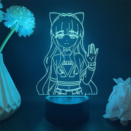 Pretty photo shoots and dreams of becoming a magic girl figure USB night light dance Shina Duna Kelis Tenkawa Kaorko anime 4877 Tenkawa Kaorko black background 16 colors + remote control + usb + battery compartment