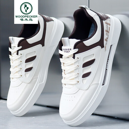 Woodpecker High-End-Männerschuhe neue Sommerschuhe Herren trendy koreanische Sportarten und lässige Männerschuhe Chen 9910 White 38