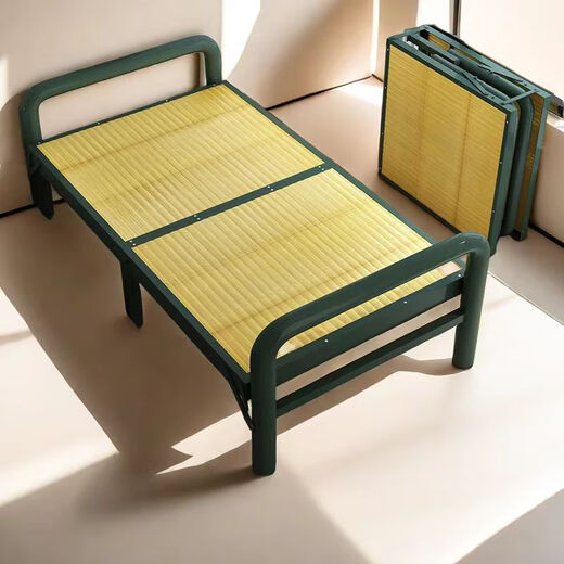 
Jiyue bamboo bed folding bed lunch break storage convenient nap home adult bed folding office rental house bamboo board bed accompany Chishui famous bamboo *192 long *95 wide-16851