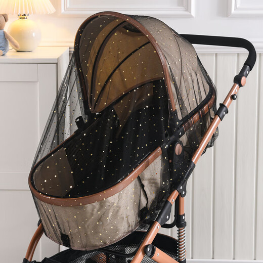 Zi Jiafu Stroller Mosquito Net Full Cover Printed Stroller Mosquito Net Increased Encryption Baby Umbrella Stroller Anti-mosquito Net Mosquito Net Cover Universal White Chrysanthemum Stroller Mosquito Net