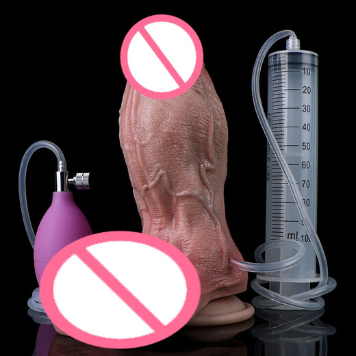 Schwellung alter Mann Wurzel Squeeze aufblasbare Expansion Masturbation Stick Weibliche Vaginal-Schrubben Sexspielzeug Anus Reinigung Stecker OS-ADLCQZ5012