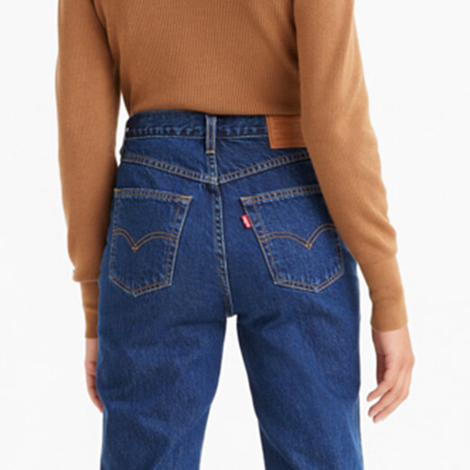 Levi's [mismo modelo en el centro comercial] Levi's Mom Jean Jean High Wist Loose Jeans 3506 Sapphire Blue 26 (28)
