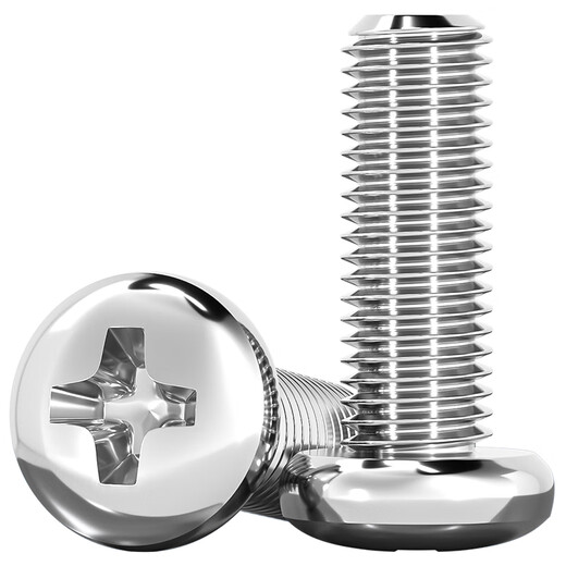 Tianzhuo Hardware 304 stainless steel cross pan head screws extended round head screws bolts M1M1.6M2M3M4M5M6M8M10mm M4*10-20 pieces