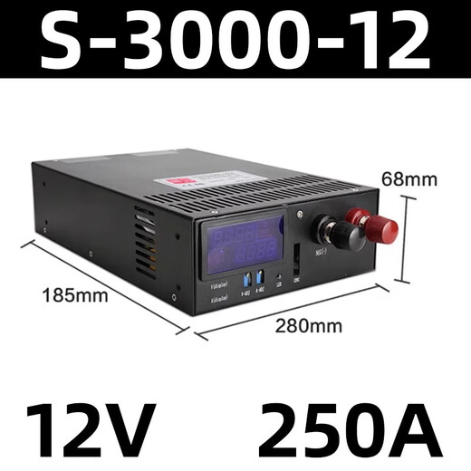 MEAN WELL LED switching power supply 220 to DC12V10A20A DC 24V3A5A transformer 350W600W500W S-3000-12