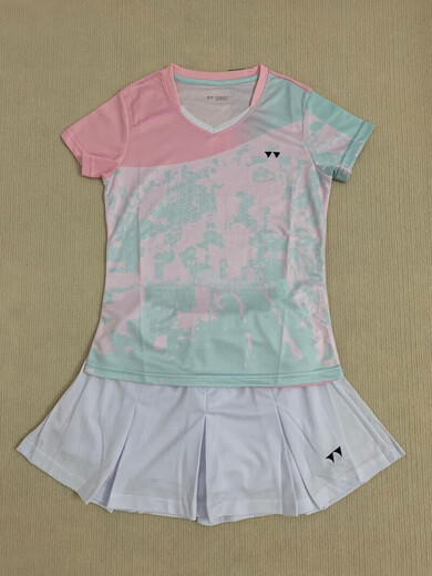 Yonex Sports Fot Fot Fot Brink Badminton костюм женский костюм Новый быстросохлый дышащий конкурс для соревнований в спортивных соревнованиях спортивных спортивных брюк с короткими рукавами и юбка 5009# Top Lop Lop Men Style L (женский 135-145 джин [Джин равняется 0,5 кг] можно носить)