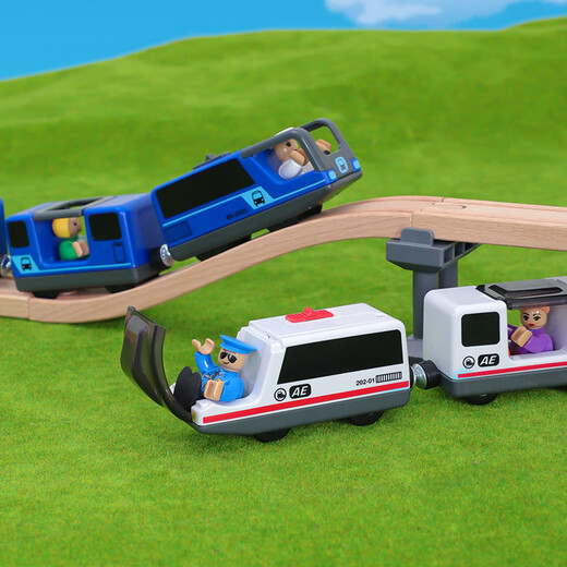 Juguetes para niños trenes vías simulación brillante tren boy tren modelo de riel de alta velocidad Número de armonía de riel ligero rojo paquete de riel ligero rojo