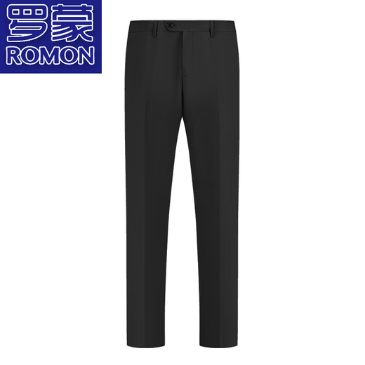 Romon Summer Light et haut de gamme Pantalon de soie de glace à séchage rapide pour hommes pantalons à jambe droite et pantalon décontracté âgé d'âge moyen et âgé hommes pantalons papa hommes noirs 9902 [été] style mince 29 = 2 pieds 2 tour de taille = 73 cm