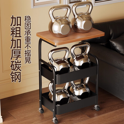 Shanshan wood art coffee table living room small bedside table bedside table bedroom movable storage rack home side table small cabinet