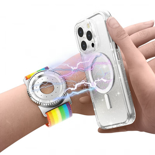 KYODO Wrist Magnetic Phone Holder Aromatherapy Removable Cycling Live Broadcast Stand Running Artifact Arm Bag Black-Colored Wristband