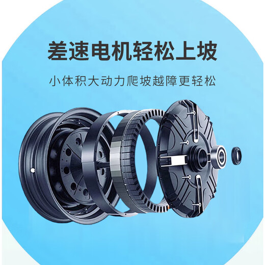 Feige four-wheel electric car for the elderly to pick up and drop off children, the elderly and disabled battery car, compact anti-rollover electromagnetic brake, 800W60v24A5 black gold battery, about 110 miles