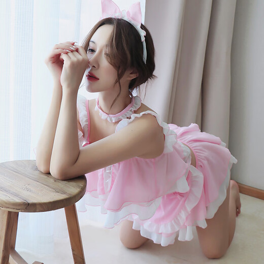长夜漫漫情趣内衣女式性感可爱制服诱惑激情女仆装佣情趣套装1283 黑色 均码(80-120斤)