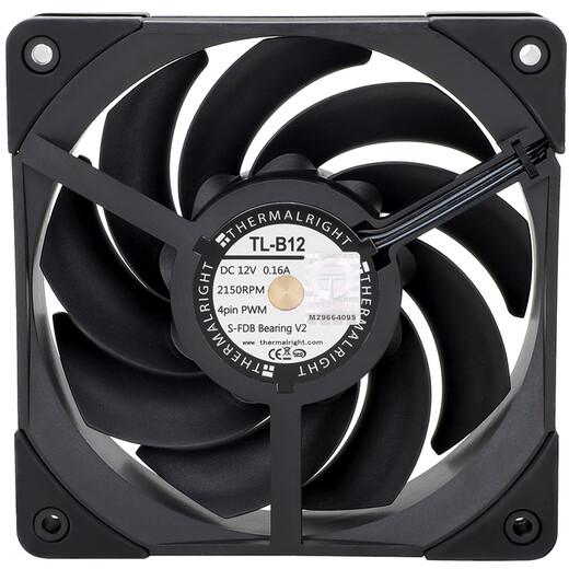Thermalright(利民) TL-B12 12CM 性能级风压扇 2150转速PWM  S-FDB V2轴承 三次元动平衡