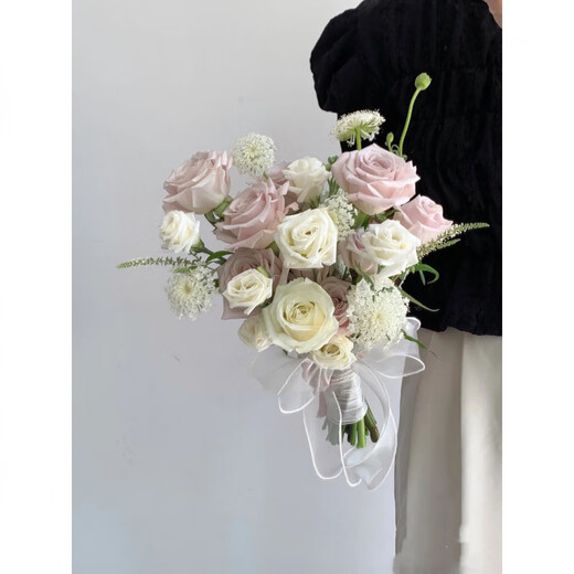 Vinoya Hochzeitsblumen Halten Braut Halten Hochzeit lassen eine Tablette Tulpen erhalten eine Zertifikatsimulation Blumenfotografie Requisiten Koreanischer Stil Halten Blumen Holding Style Vierzehn