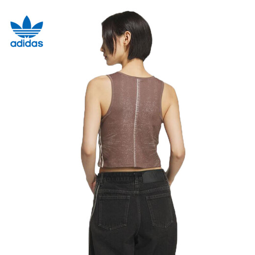 Adidas clover Frauen gefälschter Denim Sport und Freizeitweste Ke3892 Ke3892 l