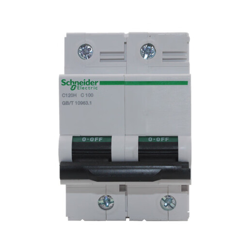 施耐德小型断路器 C120H 2P/3P/4P 80A/100A/125A C型D型 导轨式 C120H4PC125A