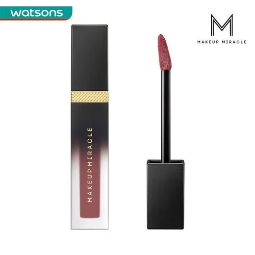 Versión de terciopelo insignia del sitio web oficial de Miraco del esmalte de labios acuoso, cojín de aire de niebla suave dorado de lujo, cojín de aire de crema BB, esmalte de labios acuoso, versión de niebla suave (695 plasma rose)