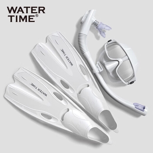 宰搂浮潜三宝潜水面罩防呛潜水镜水下呼吸管游泳镜装备 丛林绿套装硅胶-广角