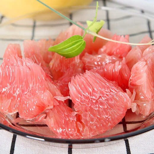 Jingxiansheng Fujian Red Heart Honey Pomelo, 4 large fruits, net weight about 10-12 Jin Jin is equal to 0.5 kg, fresh pomelo fruit gift box