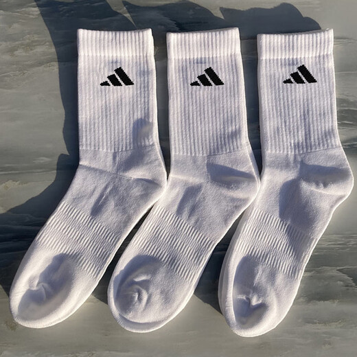 Adidas Sports Socks Men's 2025 Été Nouveau tube haut de basket-ball Fitness Fitness Couple Breatch Stocks