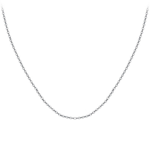 COISE platinum pt950 necklace for women classic all-match plain chain clavicle chain ins platinum necklace as a birthday gift for my wife platinum flash European chain--fashionable and versatile