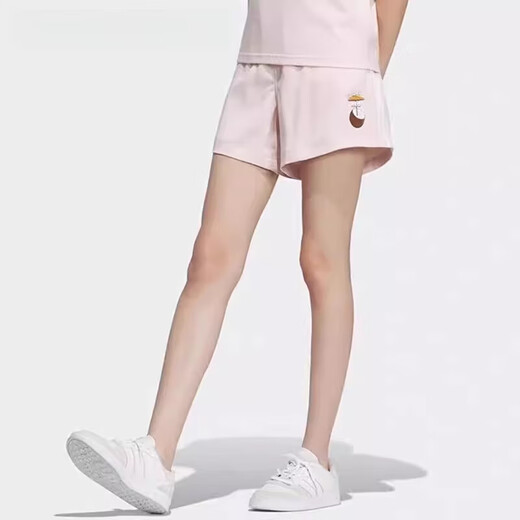 Adidas Frauen -Shorts Sommer Sport Outdoor Fitness Loose Casual Hosen GP5566 Offizielles Flaggschiff Echtes IP3893 Schwarzer Faltenrock S
