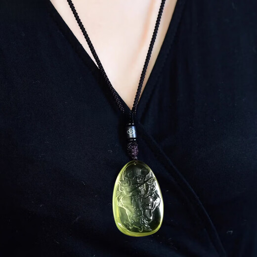 Fat Donglai's same citrine Wushi brand natural Xuantian God pendant Xuanwu Emperor's ancestor's portable necklace
