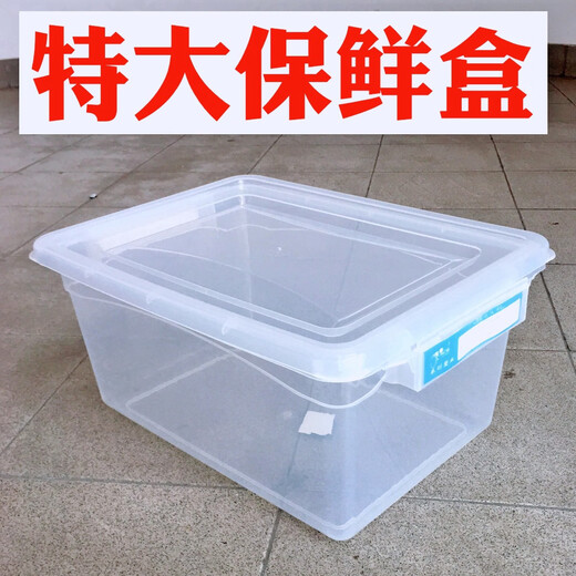 Yonghuan Frischbox Rechteckige große Tagbox Großkapazität Hotel Transparent mit Deckel High Style 9928: 52x37x23 cm