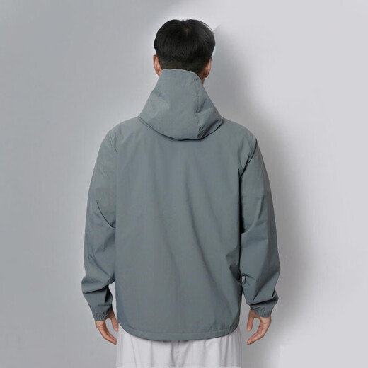 
Under Armour windproof and waterproof solid color simple sports and casual hooded long-sleeved jacket jacket men and women same style clay green clay green-709 S