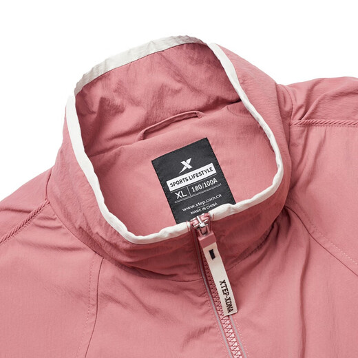XTEP (XTEP) store double-layer windbreaker men's 2025 summer and autumn new sports and casual top coat camellia S