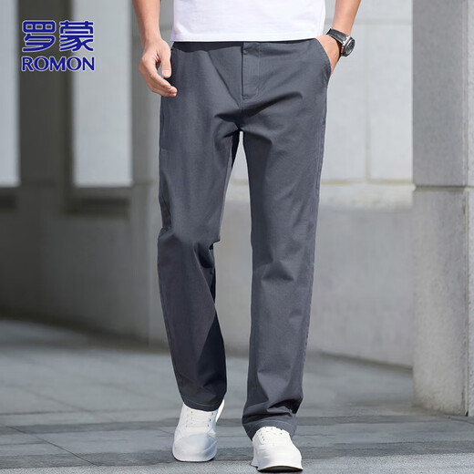 ROMON casual pants men summer pants men loose straight business versatile men pants trousers