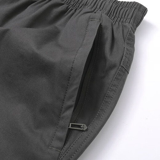 FAPAI 100% coton lavage de coton pur pour hommes en été respirant en vrac mince de travaux droits pantalon décontracté à cinq points pour hommes 9224 Green 3xl (recommandé 165-185jin [Jin est égal à 0,5 kg])))