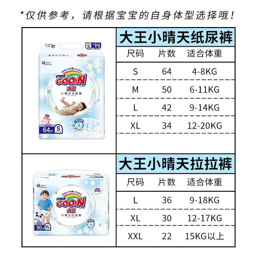 bebetour big king Xiaoqingtian baby diapers men and women universal pulling pants 0-36 months baby diapers wet breathable and dry S-size diapers 64 pieces