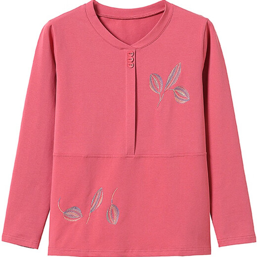 Kuzhang (Kuzhang) Camisa de base de madres de mediana edad y anciana Sea Blue 6636 M Recomendado 95-105Jin [Jin es igual a 0,5 kg]