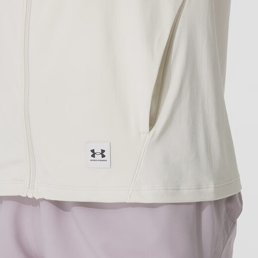 UNDER ARMOUR女装 2025新款运动服跑步健身透气休闲皮肤衣连帽薄款夹克外套 1390060-279/岩石/晒图退10 M