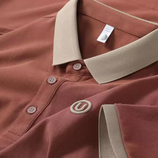 La Hailan Home Shopping Mall mismo Polo Polo Polo Summer Camiseta para una camiseta suelta bordada de manga corta para hombres [bordado h] khaki-9901 m 48 sugerencias 90-110jin [Jin equivale a 0.5 kg]