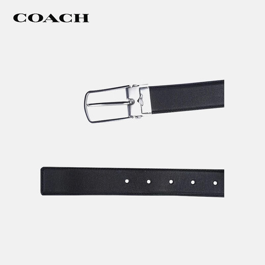 蔻驰（COACH）【品牌直供】男士针扣腰带棕色/黑色91311SVFD7