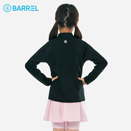 BARREL Korea 2025 new children's zipper surfing suit sun protection swimsuit jellyfish suit wetsuit for boys and girls black 130