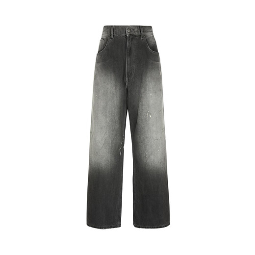 Sketch men's clothing 2025 autumn new product jeans loose trousers straight trousers 9P8E12140 960 denim medium gray L