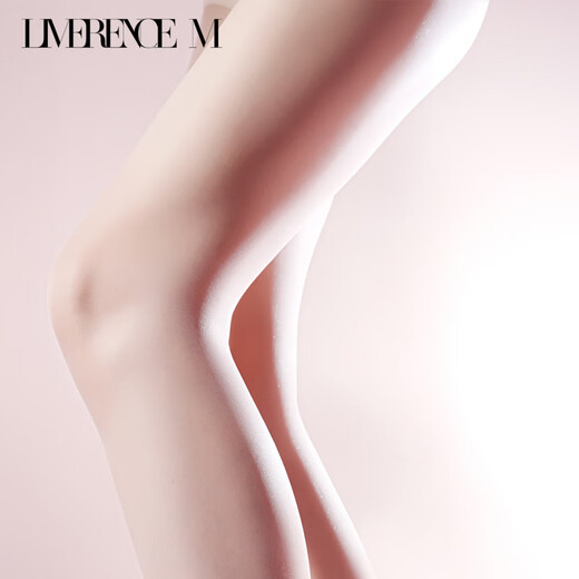 Limerence M Limerence's Lychee 2D Line Crotch Stockings Women's Summer Extremely Luxurious Silky Smooth Glossy Pantyhose Milky White_WHITE_Free Lychee Scented Tablets M (155-170cm)