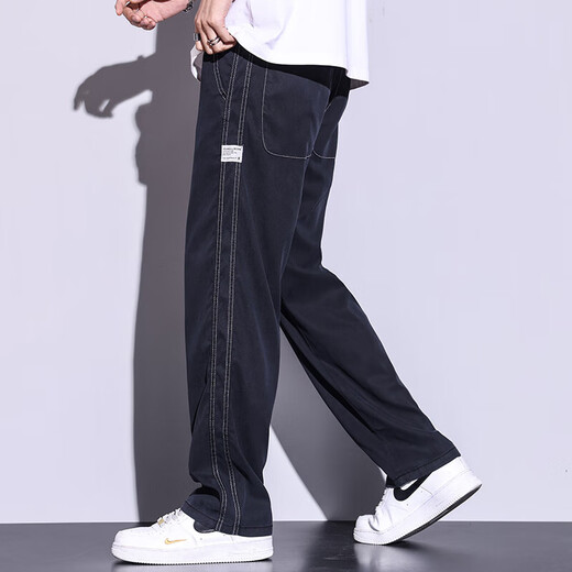 
Zhehan Exam's College Entrance Examination Special Pants for Boys' Pants Clothes Without Metal Straight Ice Silk Pants Teenagers Without Magnetic and Iron Gray 1048 XL