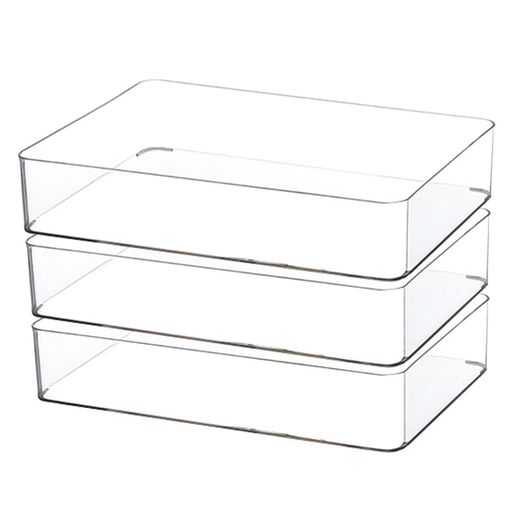 Yonghuan Desktop Storage Box Transparent Box kann mit Küchenspeicherkorbmaske gestapelt werden