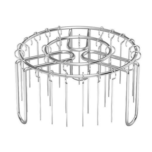 Enshousu air fryer grill household oven hob rack 304 stainless steel flip-free vertical barbecue skewers 25-pin 304 stainless steel skewers